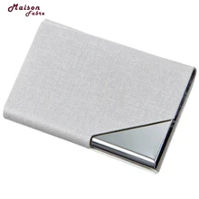 Демисезон Фабр роскошный бренд Карманный из нержавеющей стали металлический бизнес-держатель для карт чехол ID кредитный кошелек Прямая поставка Mar13