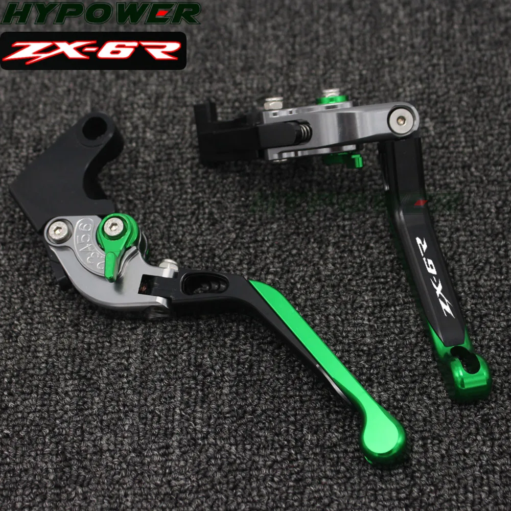 Avec logo ZR7,/ ZR7S de 1999 /à 2003,/ 2000,/ 2001,/ 2002 Leviers de frein avant et dembrayage pour moto en aluminium CNC Pour Kawasaki ZR-7//S - Coloris/ : vert et titane ZR-7