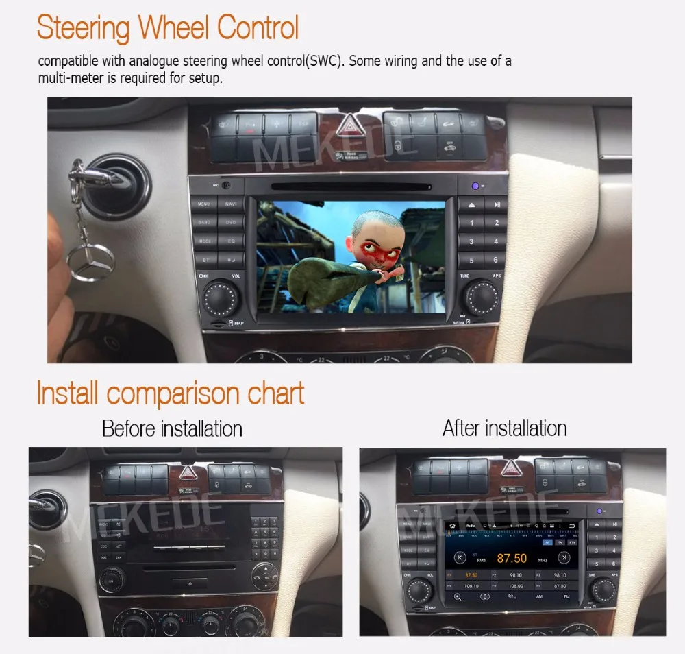 Perfect Android 8.1 Quad core HD screen car dvd player for Benz C Class W203 2004-2007 c200 CLK W209 free shipping 8G map card 5 Perfect Android 8.1 Quad core HD screen car dvd player for Benz C Class W203 2004-2007 c200 CLK W209 free shipping 8G map card 5