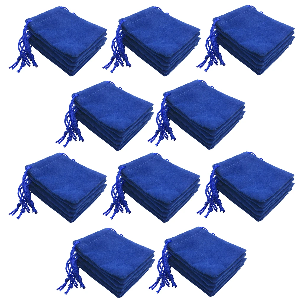 50 Pieces Velvet Bag Drawstring Jewelry Pouches Candy Wedding Christmas Favors