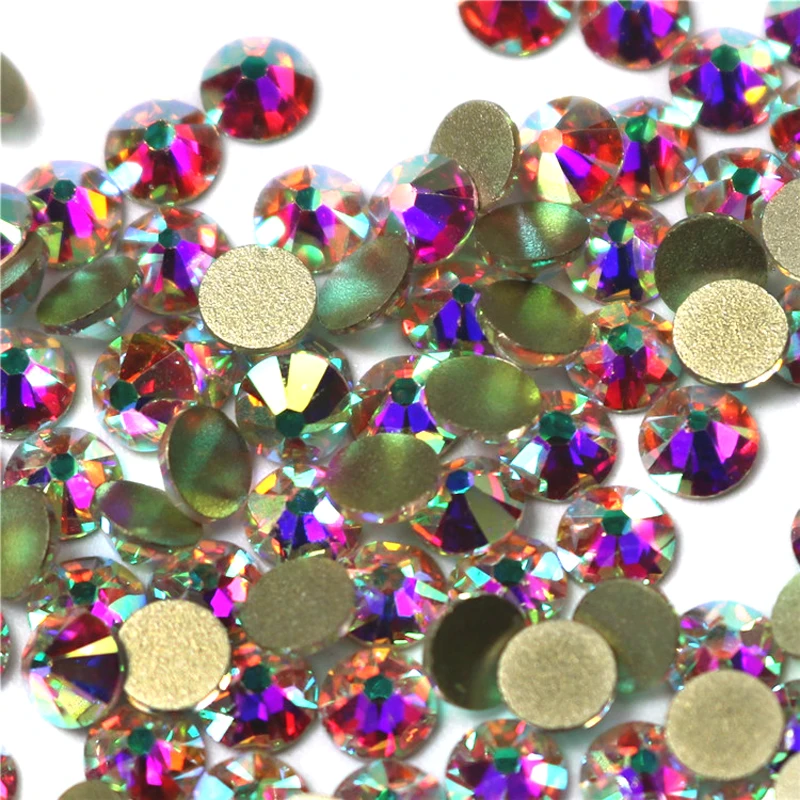 Mix Size 2058NoHF Crystal AB Nail Art Flat Back Non Hotfix 3d Nails Art Pixie crystal rhinestones on nails 2016 new arrive 2 6mm light purple resin rhinestones non hotfix glitter beauty bead for nails art backpack diy design decoration