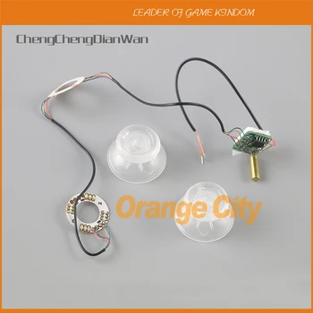 

ChengChengDianWan Colors LED Light Up Thumb Sticks Mod with Clear Thumbsticks Cap Set for PS4 and XBOX ONE Controller 1set