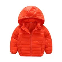 Зимние для мальчиков и девочек пуховики пальто с хлопковой подкладкой повседневная одежда для детей 1-7 лет теплые фирменные топы детская одежда