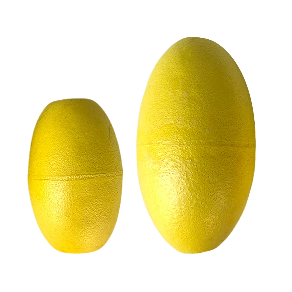 EVA 2 Pieces Yellow EVA Kayak Drift Anchor Float Buoy for Tow Rope Throw Line Replacement Accessories