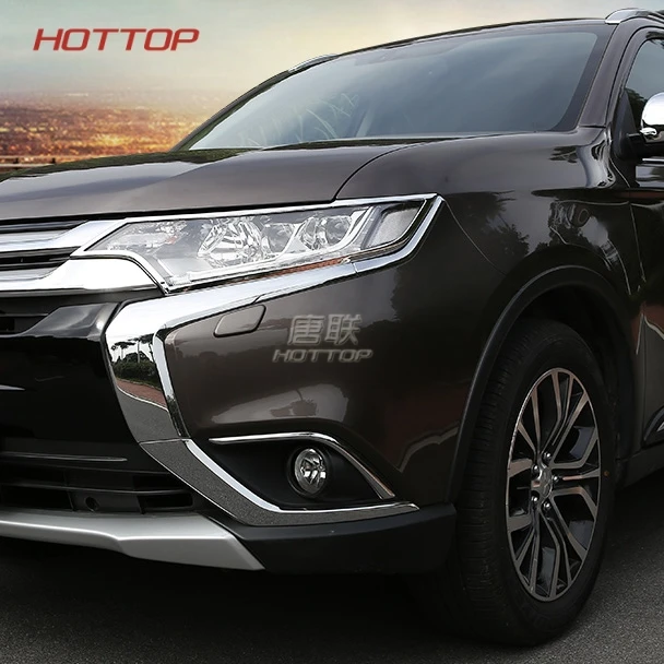 TopUnion для Mitsubishi ASX Outlander Sport RVR 2013 2015 2016 2017 Chrome передняя крышка головки светильник