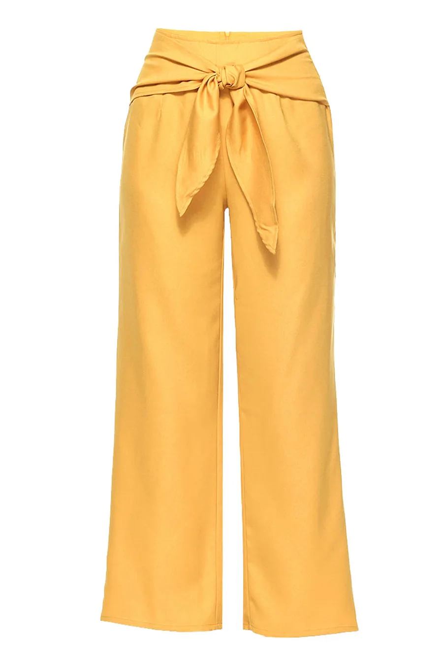 Gladiolus Fashion Streetwear 2019 Pants Women Lace Up Mid Waist Solid Color Wide Leg Long Pants Casual Spring Trousers Women (9)