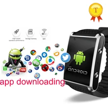 Новая мода android5.1 MTK6580 3g WI-FI gps наручные Смарт-часы с сна контрольный шагомер HD камера для iphone и android