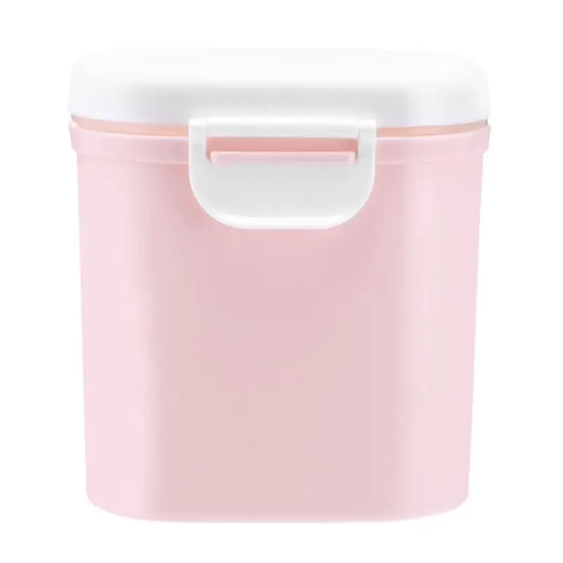 Детские Портативный молочный порошок запечатанные коробки диспенсер детский пищевой контейнер большой емкости коробка для хранения - Color: Pink L Size