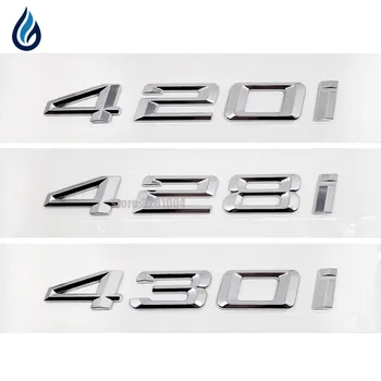 

Car styling For BMW 4 series 420i 428i 430i Emblem Badge Decal Rear Trunk Lid Number Letters Sticker F32 F33 F36 Accessories