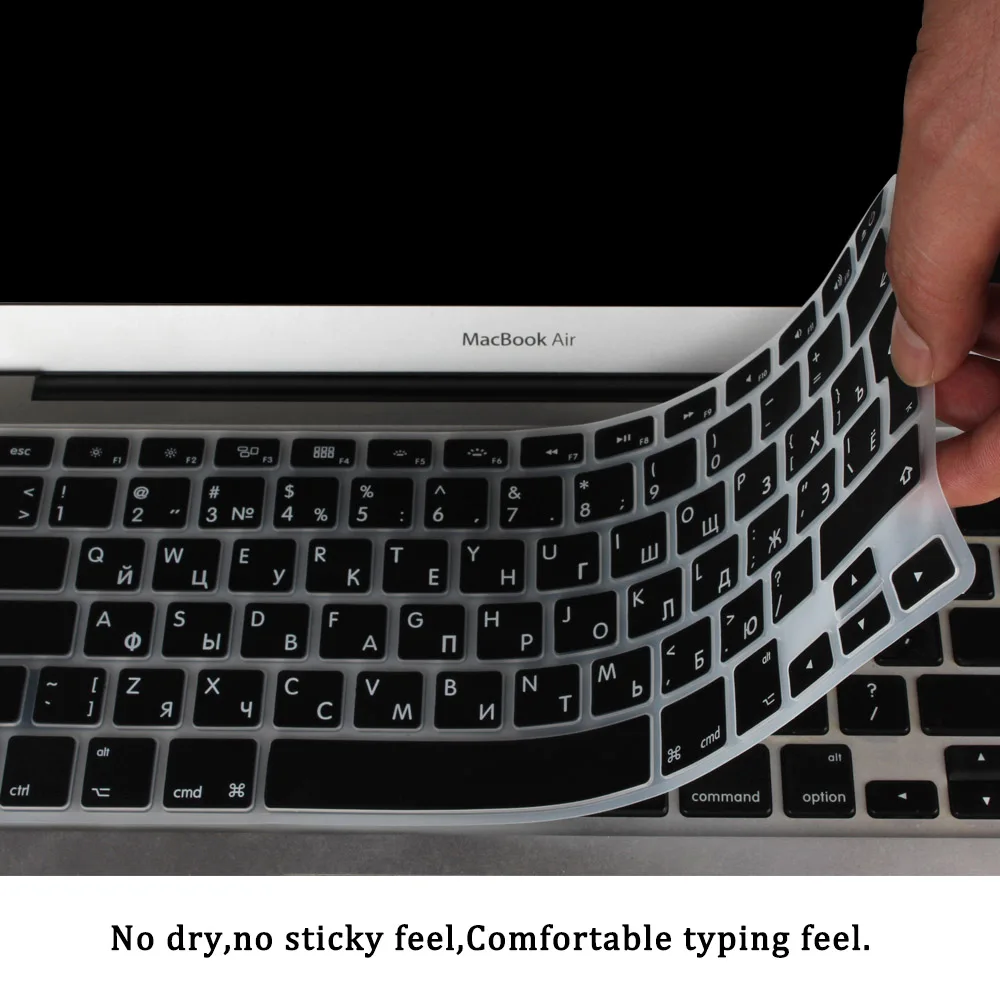 Мягкая силиконовая клавиатура для Apple Macbook Air Pro retina 13 15 17 дюймов защитная