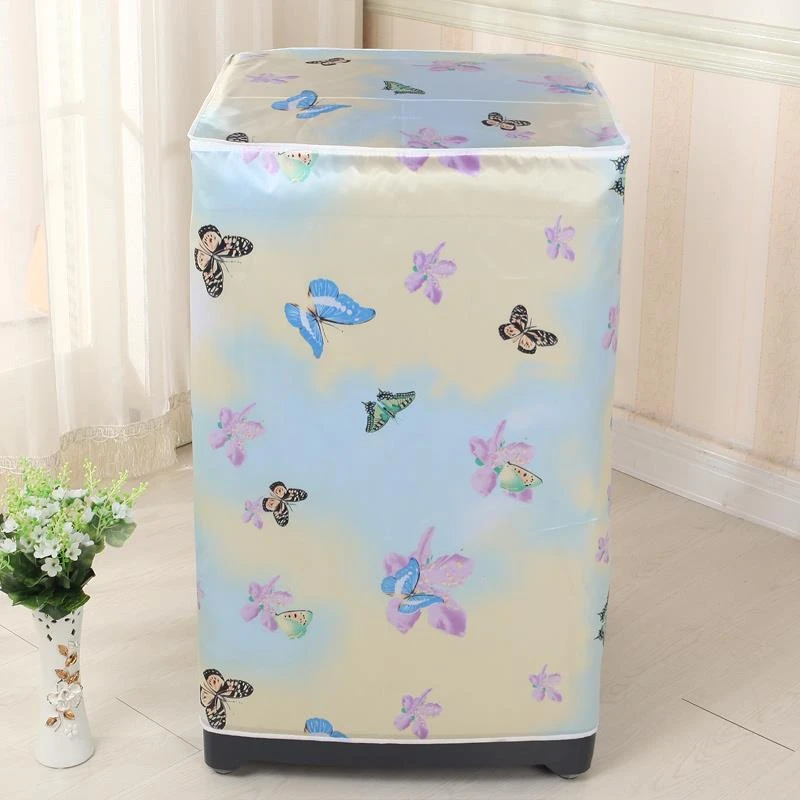 

Home Fashion Floral Washing Machine Cover Protective Case Bathroom Waterproof Sunscreen Washer dryer and cover fully-automatic