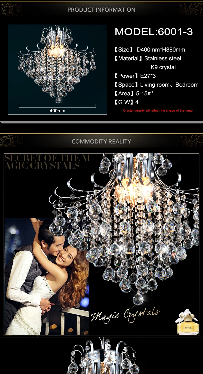 Lustres de Cristal de Luxo Moderno para Sala Lustre de Cristal Lâmpada do Teto Estar Iluminação Sala Jantar Luminárias Quarto 3 lustres de cristal