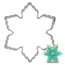 10 шт./лот формочки для печенья Снежинка из нержавеющей стали в форме свадебного торта для выпечки цветов формочки для печенья нож для бисквита Кондитерские инструменты