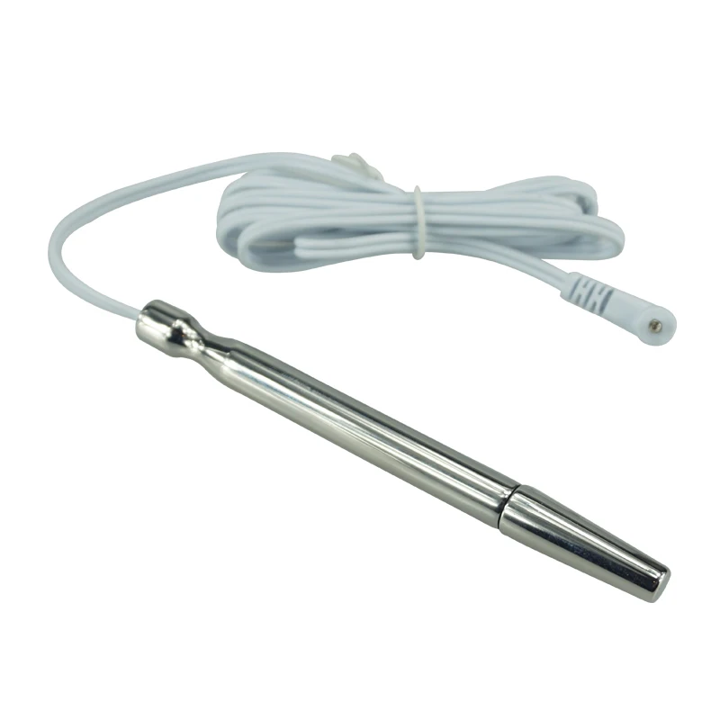 Electro shock wave physical therapy device stainless steel urethral sound penis dilator plug massager electric sex toys