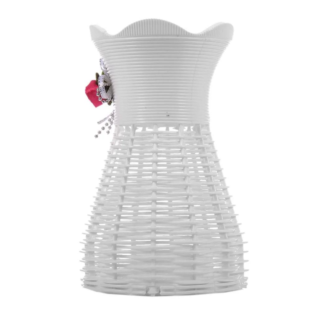 人工ラタン花瓶小さな花フルーツキャンディ収納バスケットガーデンパーティーの装飾 Rattan Vase Vases Smallvases Decoratives Aliexpress