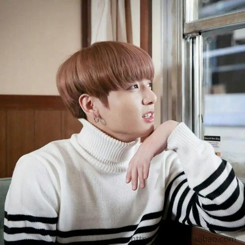 Свитер Jung Kook, весенний альбом MV в том же стиле, мужские свитера с горлышком, осенне-зимняя модная одежда