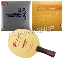Palio ENERGY 03 лезвие с DHS TinArc 3 и 61 секунда DS LST резинки для ракетки shakehand длинной ручкой FL