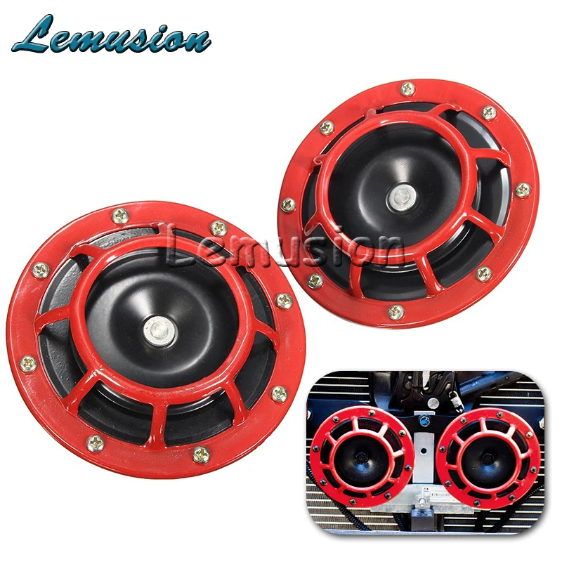 Car Horn Red Electric Blast Tone Horn Kit For Nissan Qashqai X TRAIL