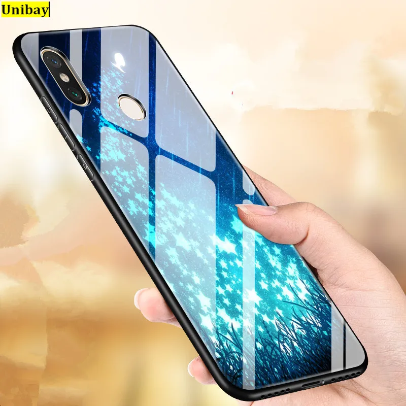 Xiaomi mi max 3 Твердый чехол с уровнем твердости 9 h Анти-взрыв для xiaomi mi max 2 max 3 max3 задняя крышка из закаленного стекла с защитой от царапин чехол