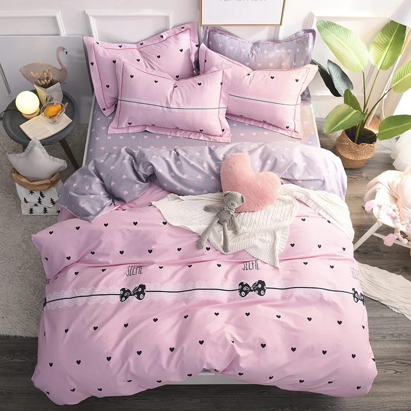 2018 Fish Unicorn Printing Bedding Set 100% Cotton Duvet