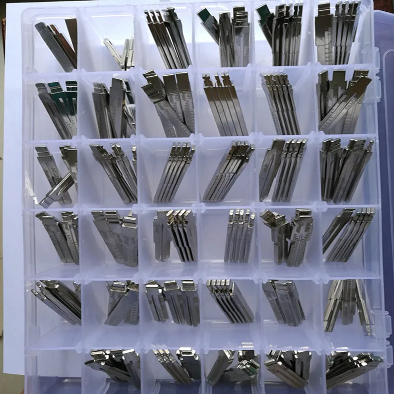 

35 Type Full Set LISHI 2 in 1 Engraved Line Key Scale Shearing Teeth Blank Car Key Blade