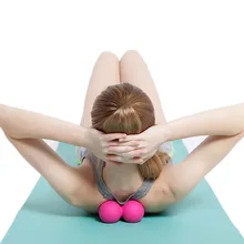 На открытом воздухе бодибилдинг мяч хоккей домашний фитнес мяч арахисовый нетоксичный тренажерный зал массажный двойной Йога массажный мяч арахиса