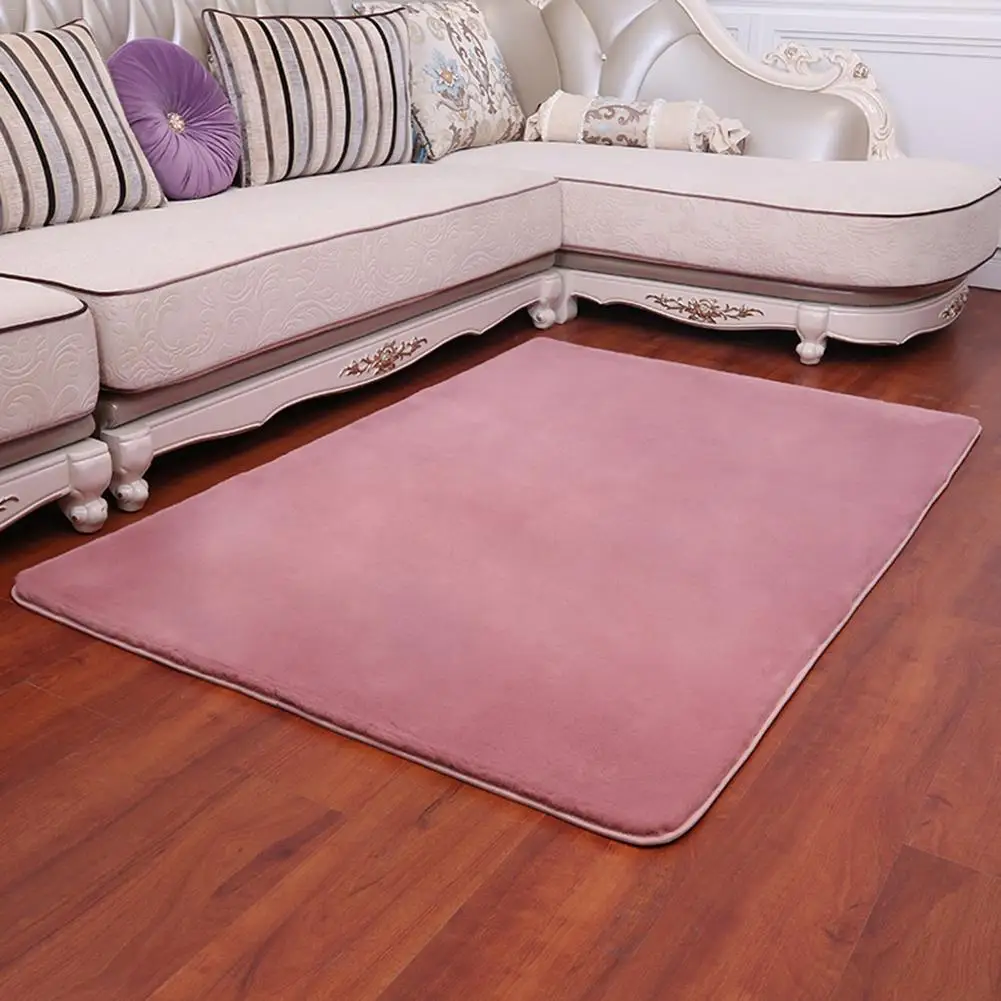 Искусственный кроличий мех круглый ковер для спальни домашний интерьер короткий плюшевый коврик 60X120 см