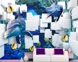 Beibehang мечта мода шелковая ткань обои 3D подводный мир декоративные задний план стены papel де parede 3d скачать