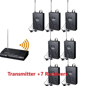 

New Upgraded version Takstar wpm-100 Stage Wireless Monitor System In-Ear earphone 1 Transmitter+7 Receivers