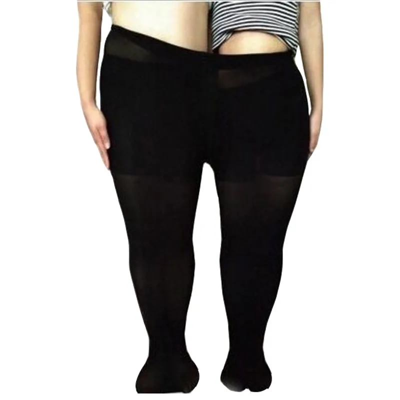 

3 pcs Female Spring Summer Tights Elastic Big Plus Size Womens Pantyhose Nylons Sexy Ladies Stockings 120d Black Coffee XXL XXXL
