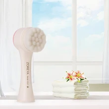 Горячая двухстороннее Силиконовое очищающее средство для лица 3D Чистка стирка лица вибрационная Массажная щетка отшелушивающее средство для удаления прыщей и угрей