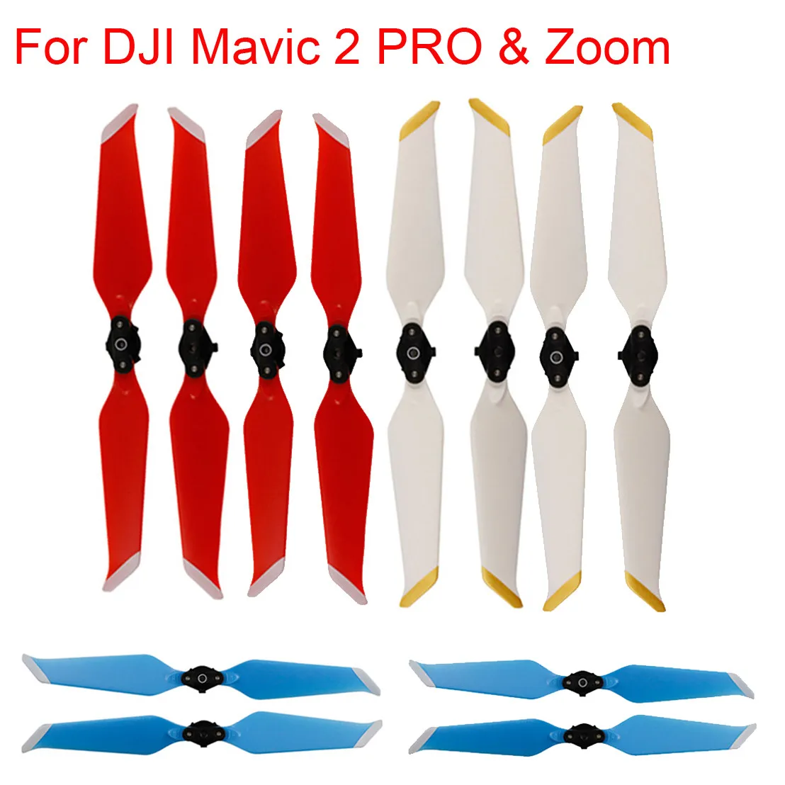 

2 Pairs For DJI Drone Mavic 2 Pro/ Zoom Propeller 8743F Low Noise Quick Release DEC16 P40