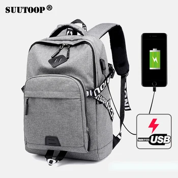 

2019 New Backpacks Men USB Charge Laptop Backpack Women Fashion Design Backpack Large Capacity Mochila Casual Travel Bag