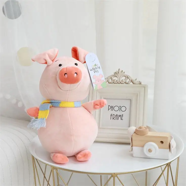 Новогодняя игрушка свинья мягкое животное свинья Подушка плюшевая Китайский Фу Игрушка Свинья для домашний декор для детей Рождественский подарок на год