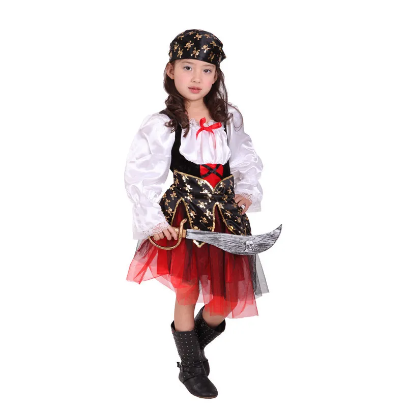 

baby piraat pirates children child cosplay dress pirate costume for girls kids Christmas carnaval halloween costumes for gril