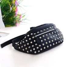 Забавный Универсальный заклепки нагрудный карман сумка для отдыха крутая поясная сумка светоотражающий нагрудный пакет лазерный кошелек деньги телефон монета сумка