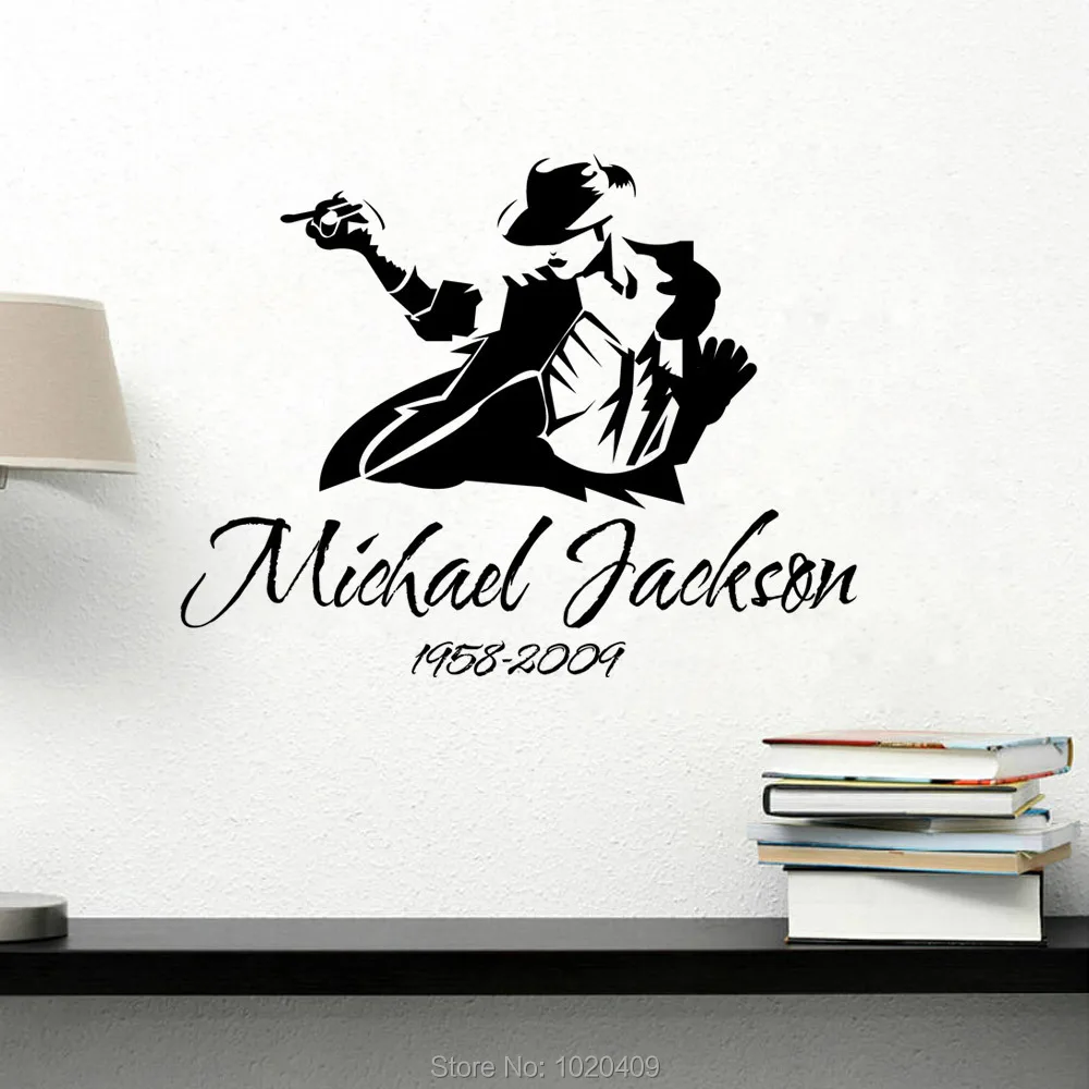 Micheal Jackson Настенная Наклейка для домашнего интерьера shoting gun Декоративные