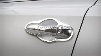 

Fit For 2013 2014 2015 2016 2017 Toyota RAV4 Chrome Door Handle Cover + Bowl Cup Cap Trim Insert Garnish Molding Overlay