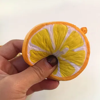 

New Jumbo Squishy Half Lemon Fruit Scented Super Slow Rising Keyring Decoration Phone Strap Pendant Squishes Gift toys doll
