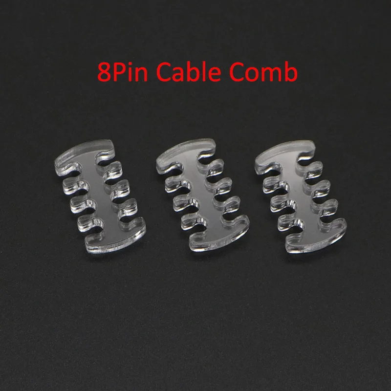 24Pin 16Pin 14Pin 12Pin 8Pin 6Pin 4Pin Open Type Clear Acrylic Comb for Computer Cables.