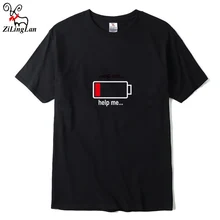 ZiLingLan Funny Print T-Shirts Designer Cool T Shirt Men Summer Hipster Men’s Short Sleeve Slim Cute Tops Tees US/EUR Size