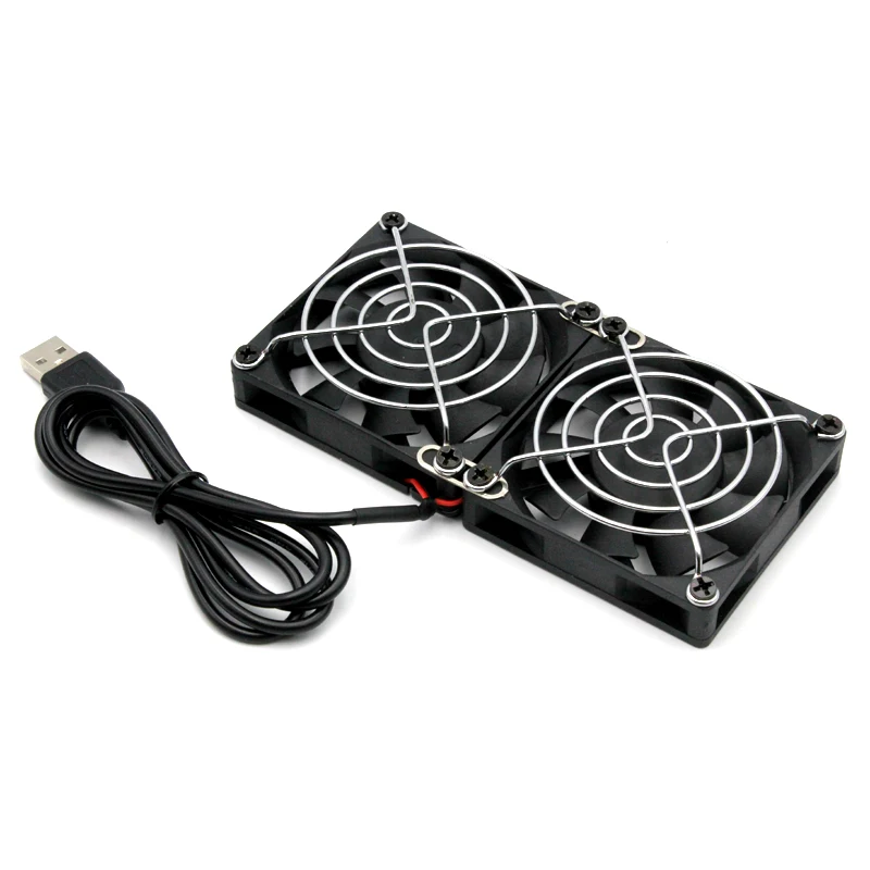 Тихий двойной вентилятор 70 мм * 15 комбинация USB для приемника DVR Playstation Xbox чехол