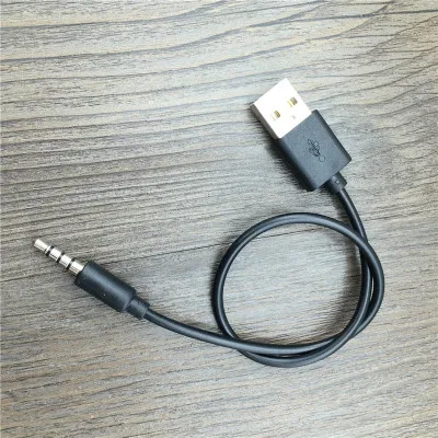 Зарядный кабель USB a male 3 5 мм для компьютера аудио автомобиля MP3 bluetooth гарнитура