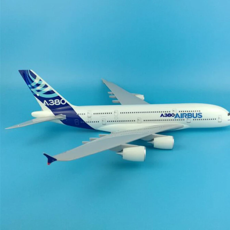 

Роскошная модель самолета 35 см, Игрушечная модель самолета lland Airlines A380, модель самолета из литая пластика, подарки для детей, Коллекционная модель