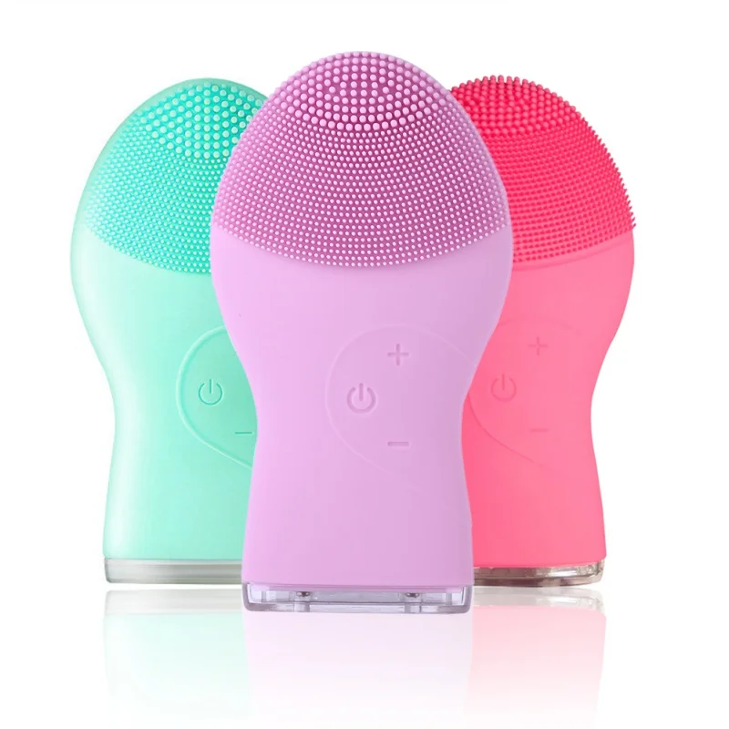 

Mini Electric Facial Cleaning Brush Washing Machine Waterproof Silicone Devices Face Cleanser Face Skin Care Tools