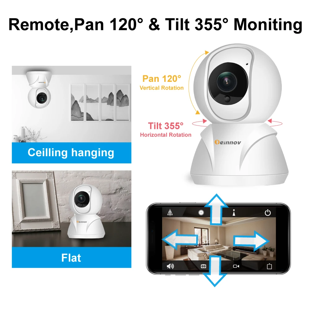Двухсторонняя аудио камера наблюдения детский монитор Wifi 1080P PK Xiaomi Mi PTZ ip Wi Fi