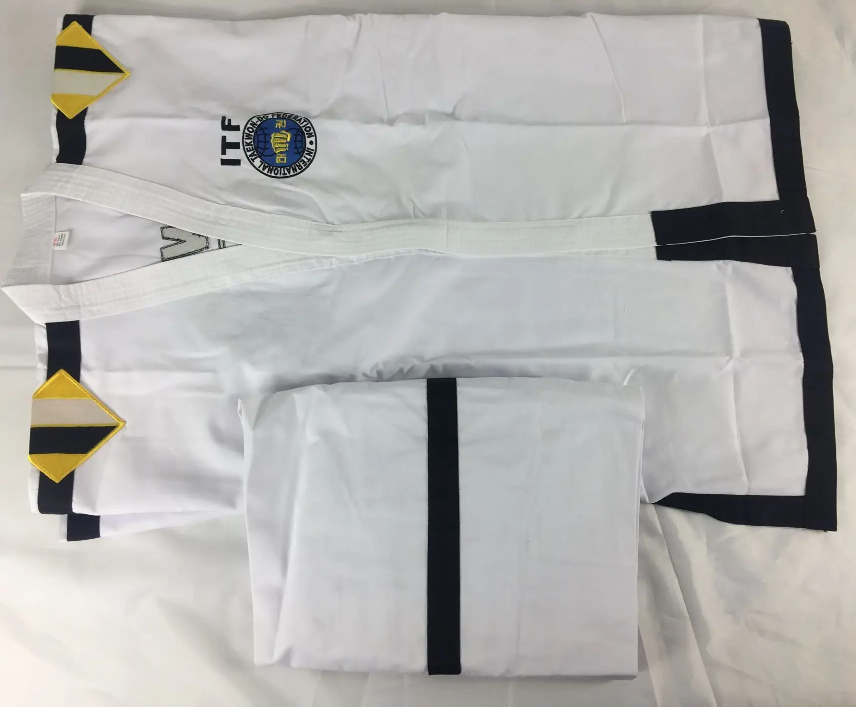 ITF Униформа для тхэквондо 4 6 секций с эполетами/тхэквондо Dobok/униформа боевых