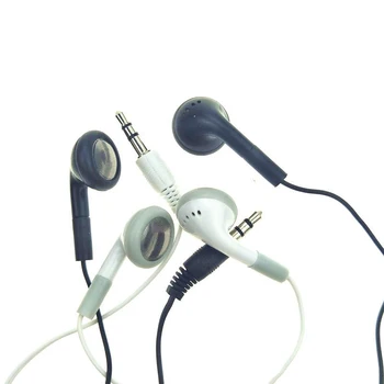 

White 3.5mm Disposable earphones for School for gift for Museum for Concert 1000pcs/lot Free Shipping