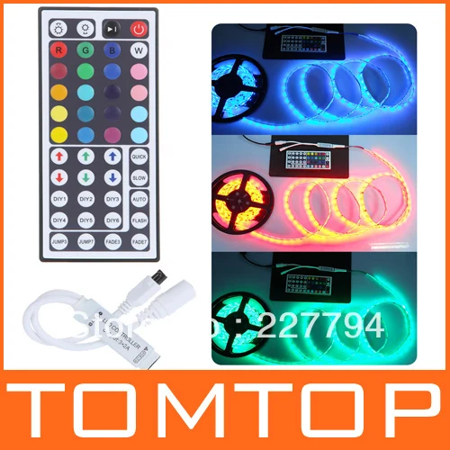 DC 5 24V 44 Keys Wireless IR Remote RGB LED Mini Controller Dimmer for