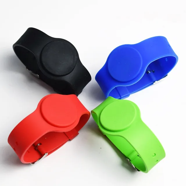 1pc/Lot 125Khz RFID TK4100 EM4100 Read Only Waterproof Proximity Smart Card Wristband Bracelet ID Card for Access Control 2